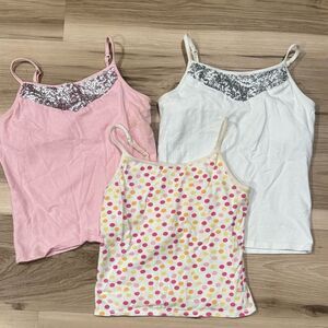 Limited Too Y2K Cami With Built In Bra Bundle of 3 Girls 10/12